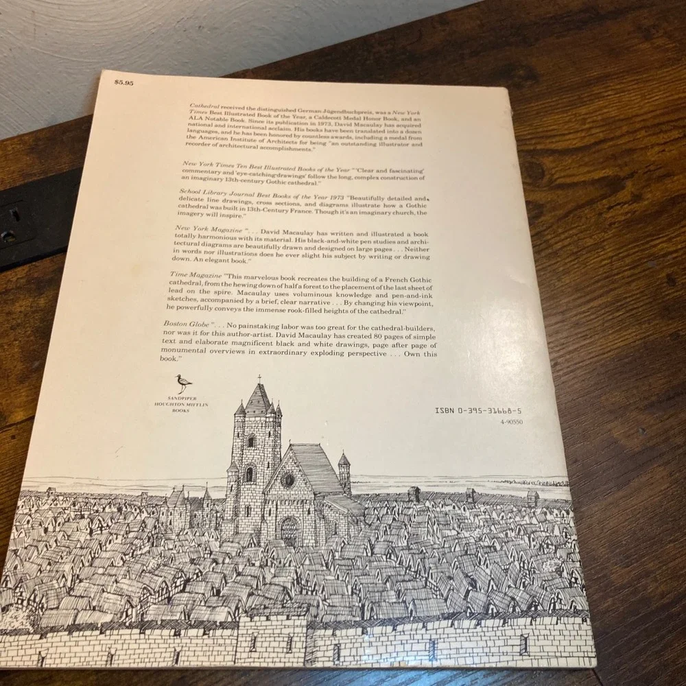 Gothic Cathedral 13th Century France Construction Pen Ink Drawings MacAuley